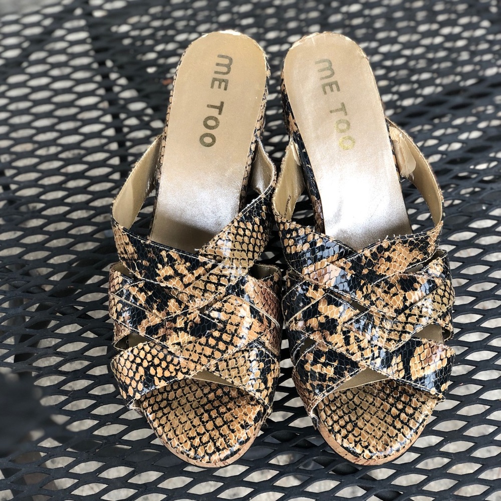 Me Too Snake Print Wedges